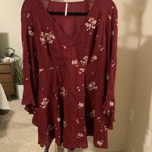 Free People embroidered dress